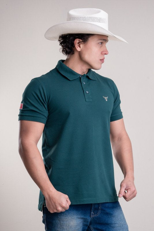 CAMISA POLO MASCULINA/NEW STILY TEXAS FARM Ref.: CPM016