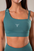 CONJUNTO TOP E BERMUDA TEXAS FARM - OPEN AIR - FIT004 - VERDE PETROLEO