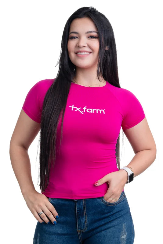 CAMISETA TÉRMICA FEMININA RASH GUARD UV50+ TEXAS FARM - RGF001
