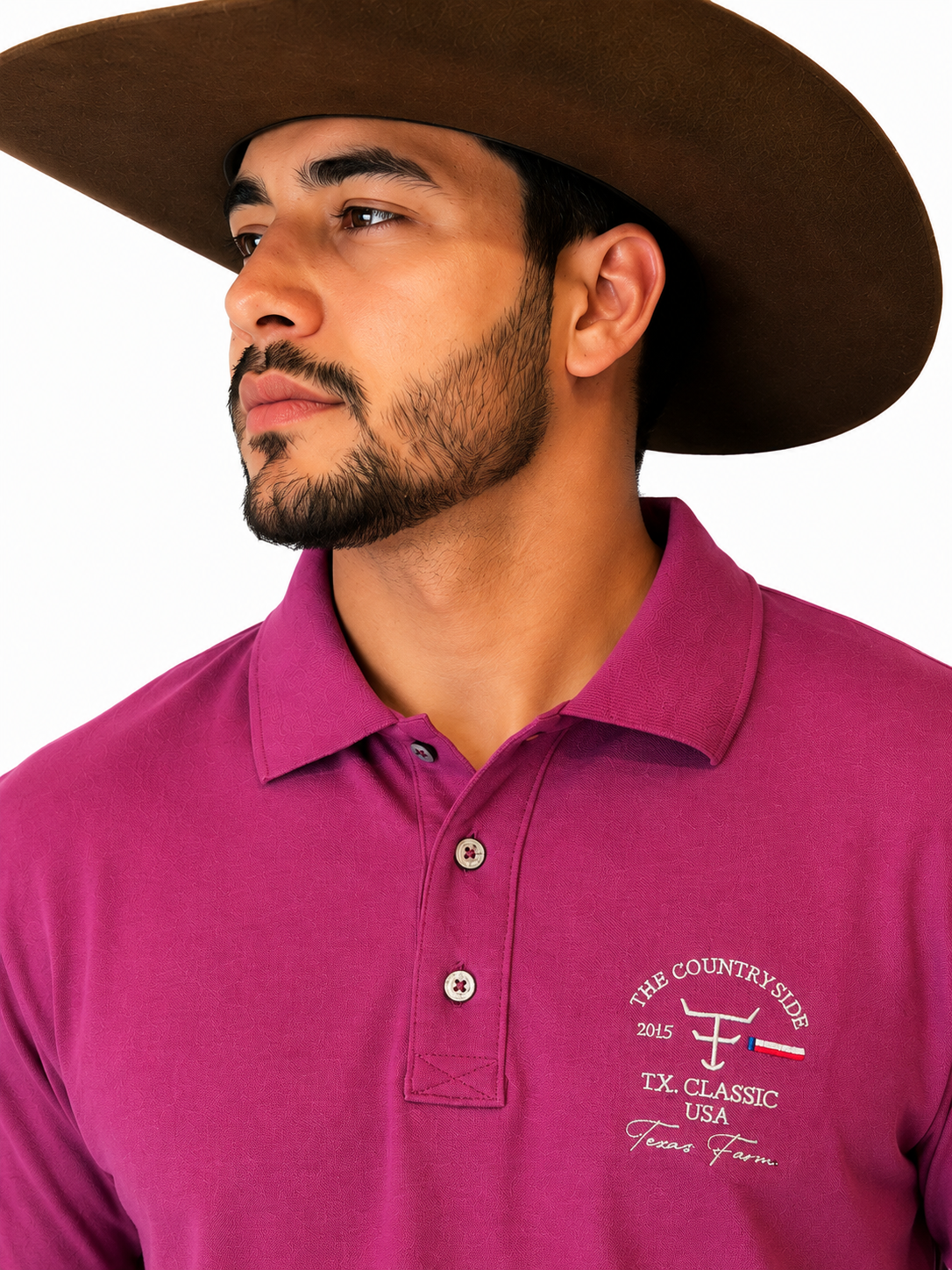 CAMISA POLO MASCULINA/NEW STYLE TEXAS FARM - Ref.CPM007