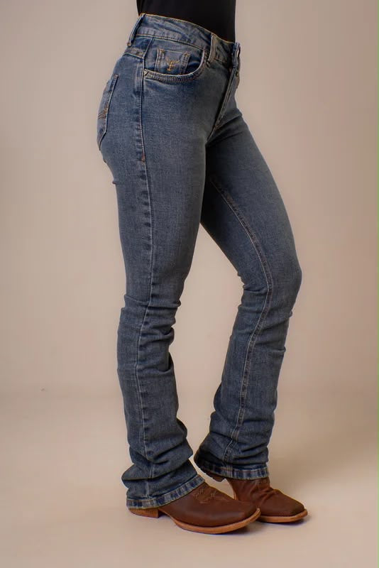 CALCA JEANS FEMININA TEXAS FARM - STONE - PDF065 - JEANS