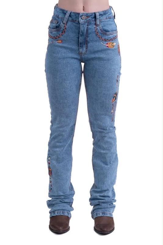 CALÇA JEANS FEMININA TEXAS FARM - VITALITY UMBER - PDF047 - JEANS