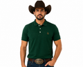 Camiseta Polo Masculina Lisa Sem Bolso Terra de Peão - Ref.: 50003