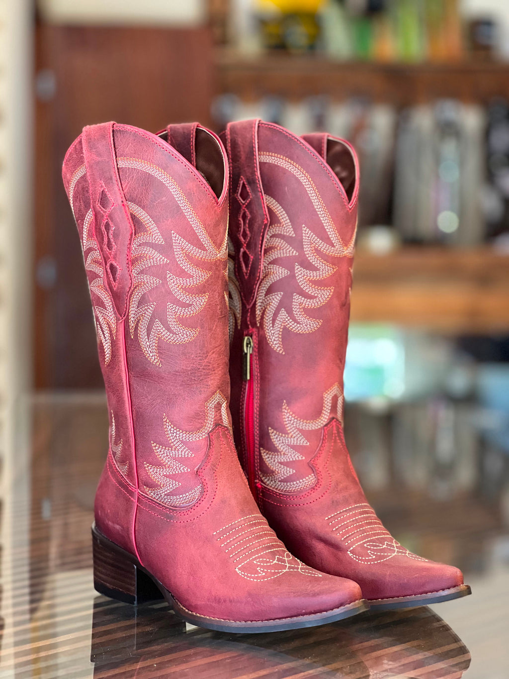 Bota Vimar Feminina Fossil Red – Ref. 10278