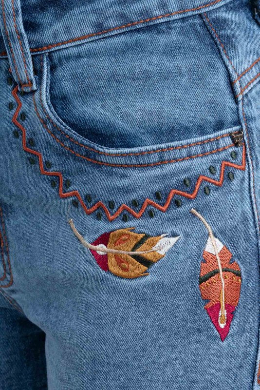 CALÇA JEANS FEMININA TEXAS FARM - VITALITY UMBER - PDF047 - JEANS