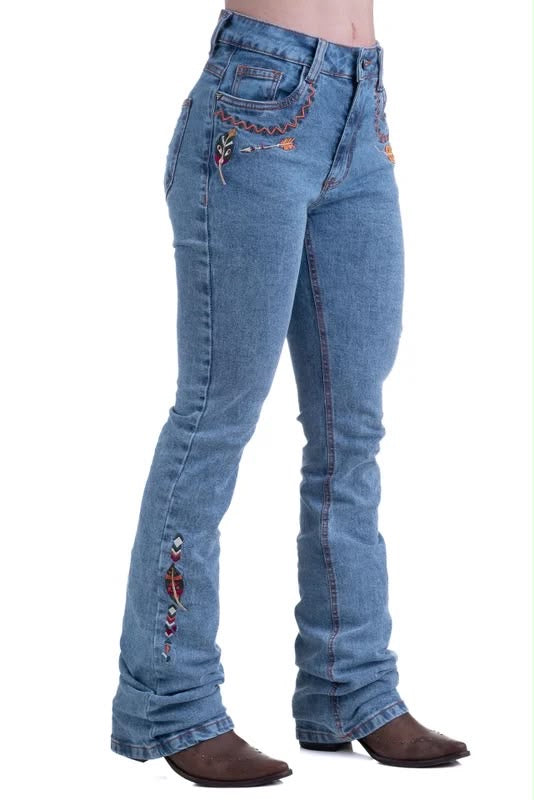 CALÇA JEANS FEMININA TEXAS FARM - VITALITY UMBER - PDF047 - JEANS