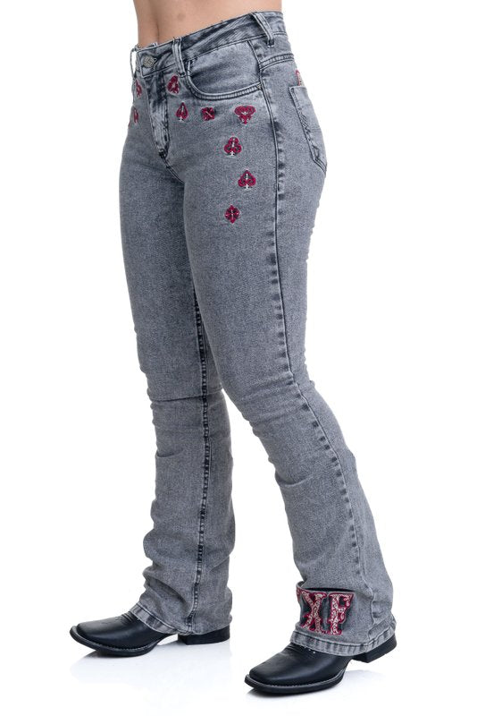 CALCA JEANS FEMININA TEXAS FARM - DECK - PDF048 - JEANS