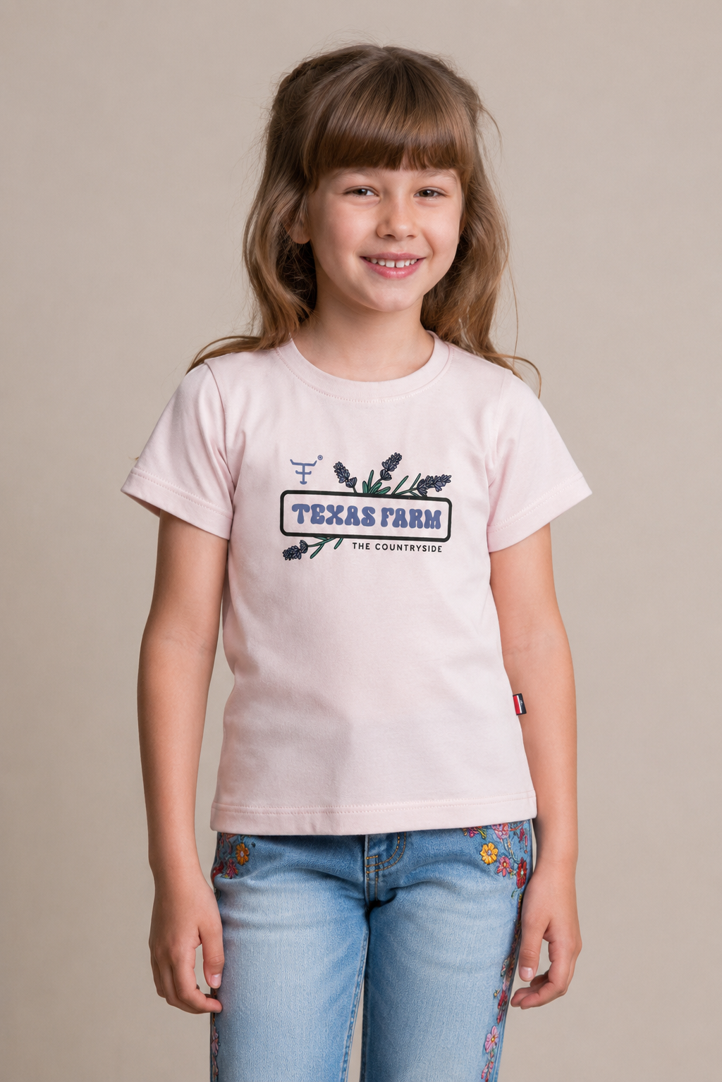 CAMISETA INFANTIL FEMININA TEXAS FARM
