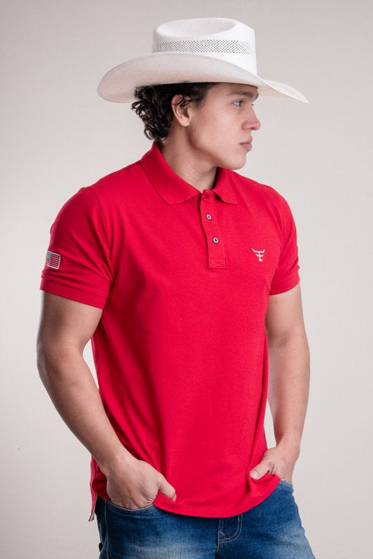 CAMISA POLO MASCULINA/NEW STILY TEXAS FARM Ref.: CPM016