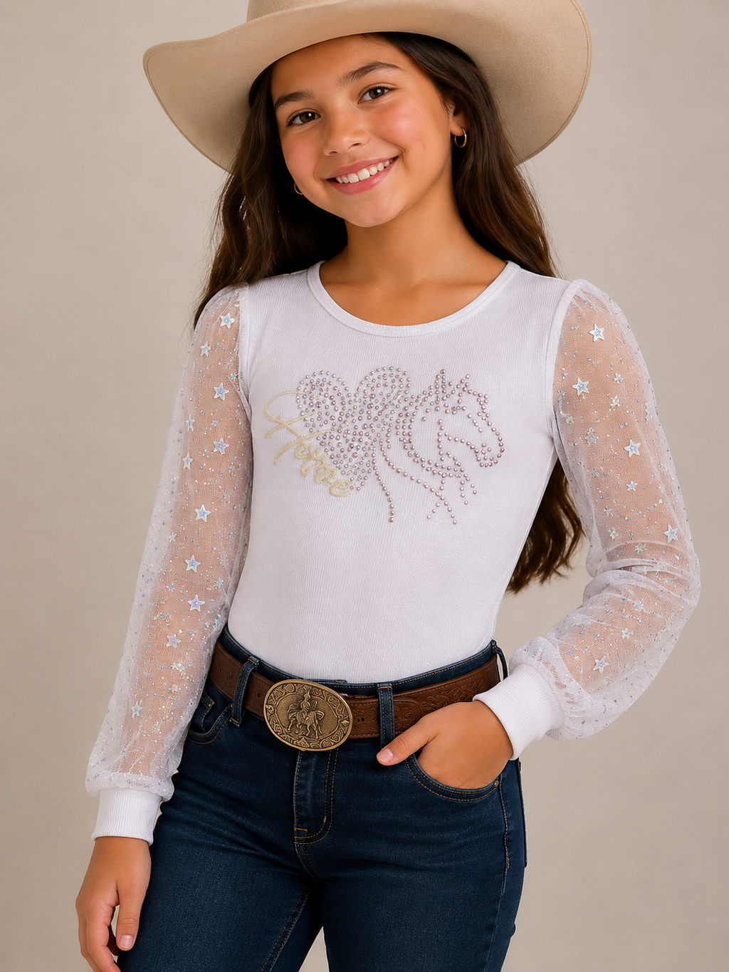 BODY FEMININO INFANTIL HORSE MINUTY REF.: 1856
