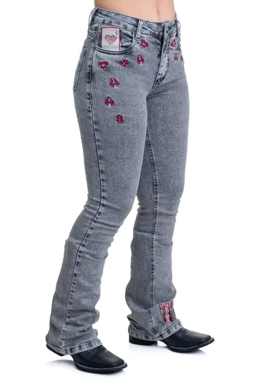 CALCA JEANS FEMININA TEXAS FARM - DECK - PDF048 - JEANS
