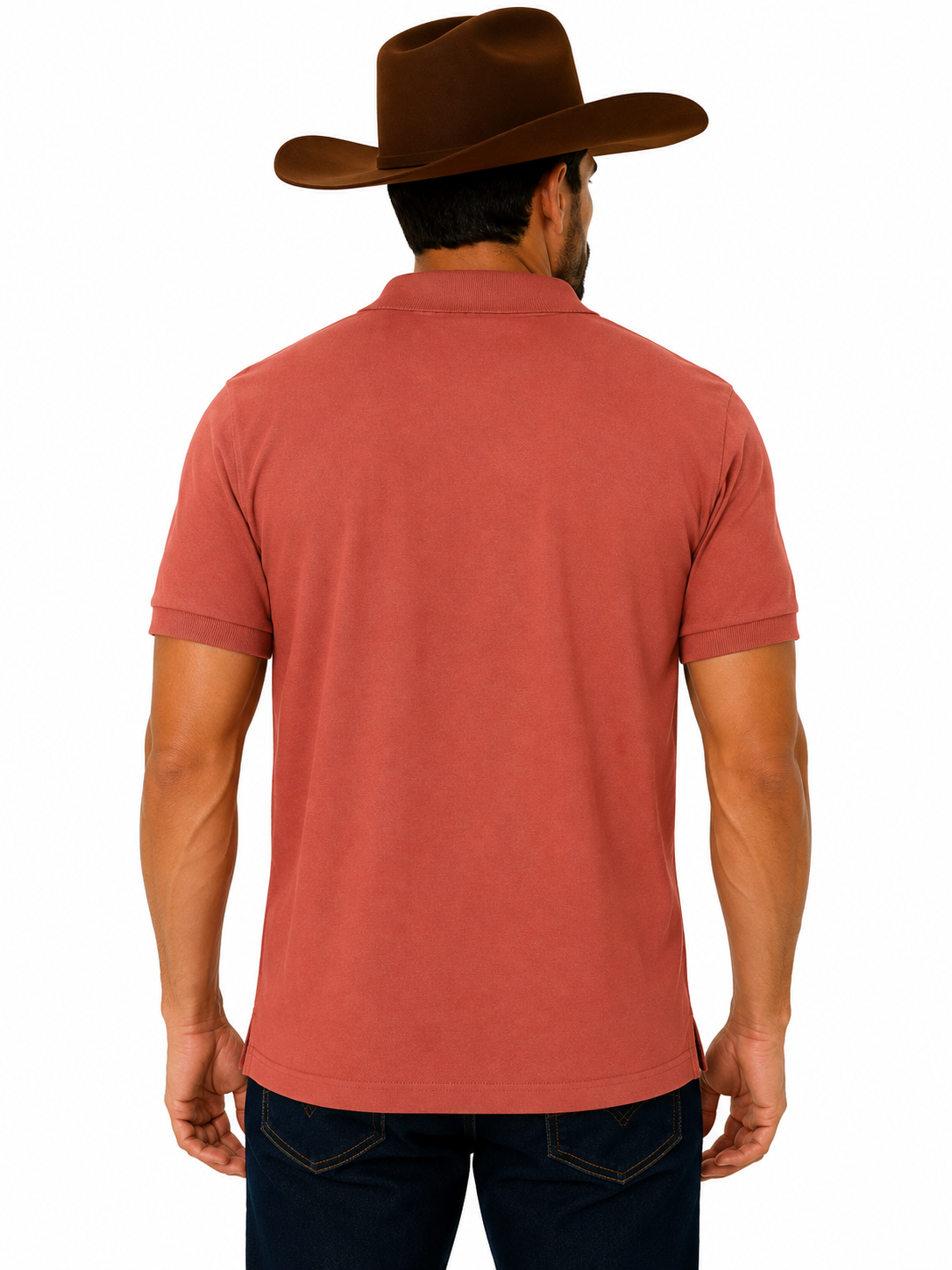 Camiseta Polo Masculina Lisa Sem Bolso Terra de Peão - Ref.: 50003
