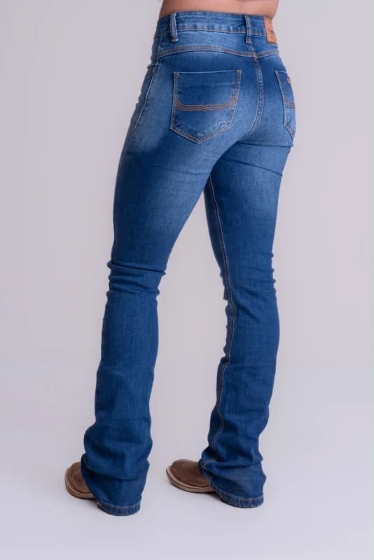 CALÇA JEANS FEMININA TEXAS FARM - DAILY BASIC - PDF051 - JEANS