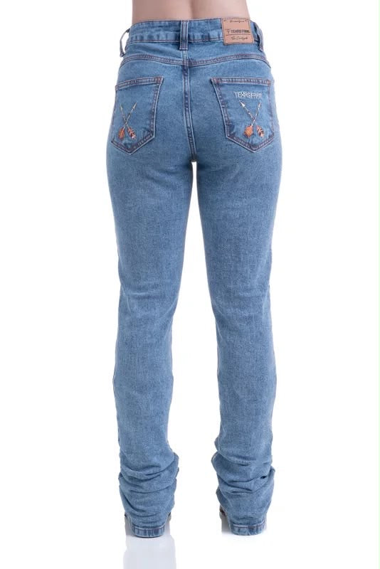 CALÇA JEANS FEMININA TEXAS FARM - VITALITY UMBER - PDF047 - JEANS