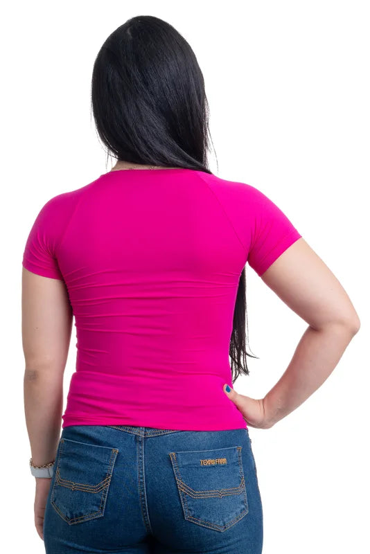 CAMISETA TÉRMICA FEMININA RASH GUARD UV50+ TEXAS FARM - RGF001