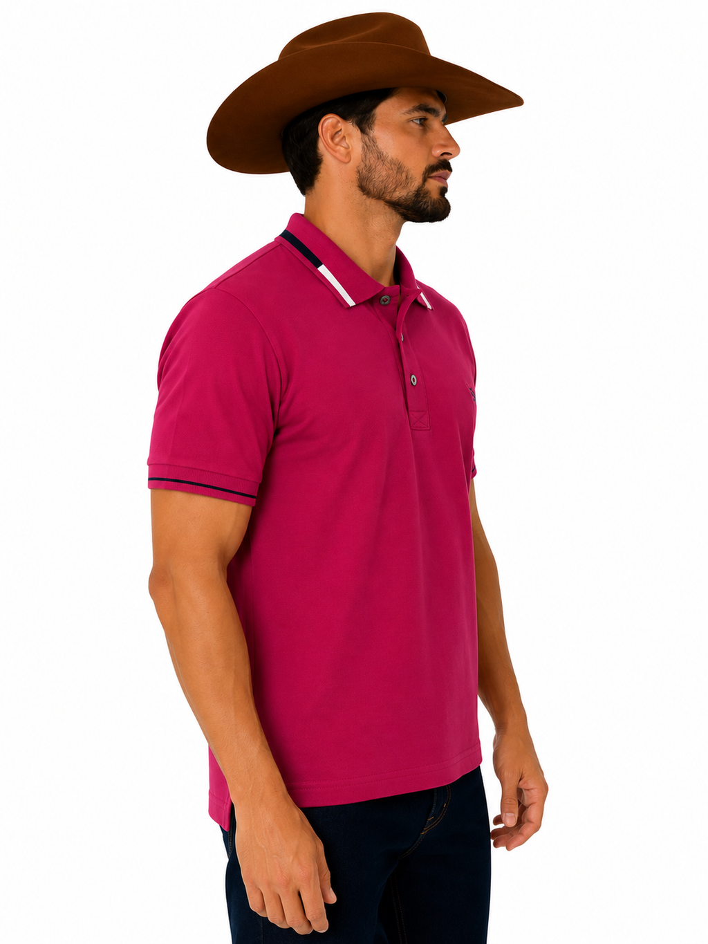 CAMISA POLO MASCULINA TEXAS FARM Ref.: CPM006