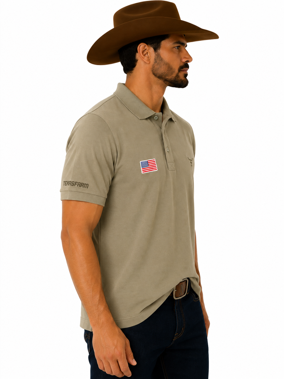 CAMISA POLO MASCULINA/NEW STYLE TEXAS FARM Ref.:CPM009