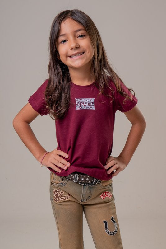 CAMISETA FEMININA INFANTIL TEXAS FARM - CIF062
