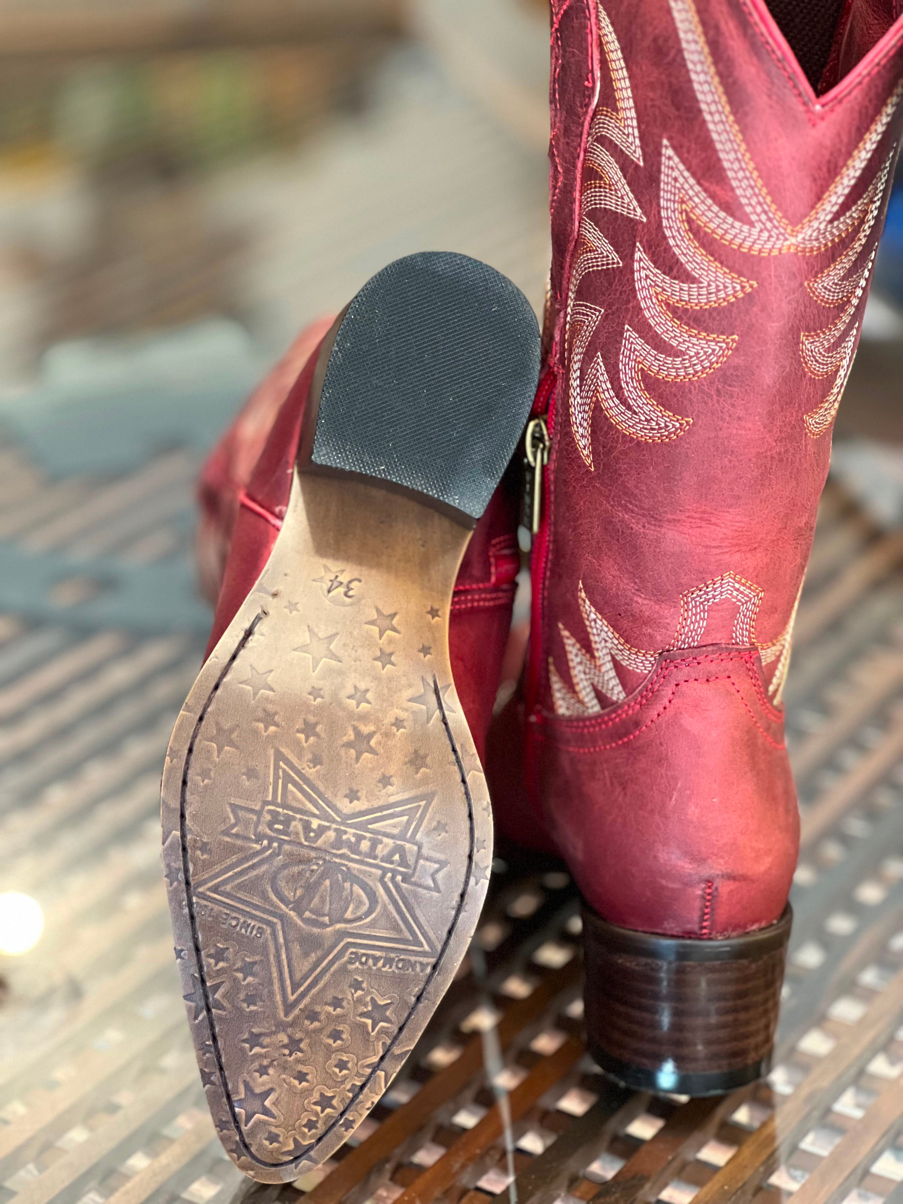 Bota Vimar Feminina Fossil Red – Ref. 10278