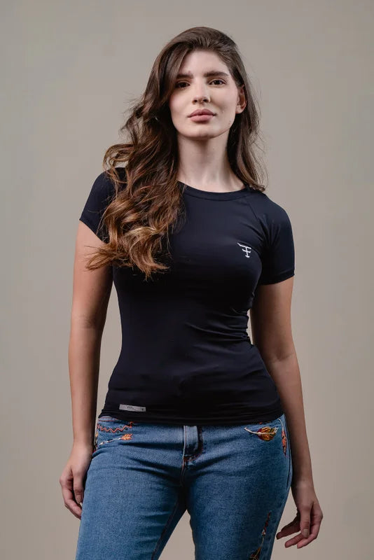 CAMISETA TÉRMICA FEMININA RASH GUARD UV50+ TEXAS FARM