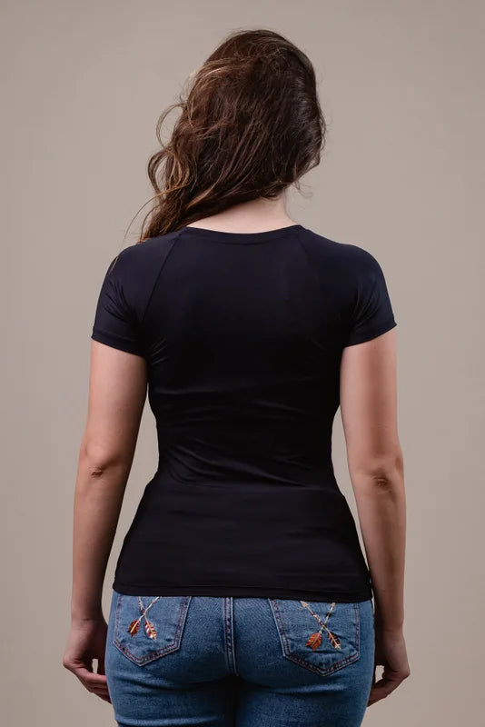 CAMISETA TÉRMICA FEMININA RASH GUARD UV50+ TEXAS FARM