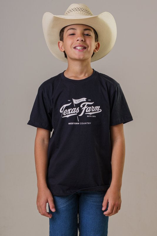 CAMISETA JUVENIL MASCULINA TEXAS FARM - CTM038