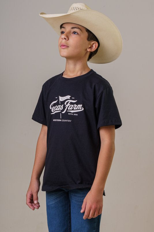 CAMISETA JUVENIL MASCULINA TEXAS FARM - CTM038