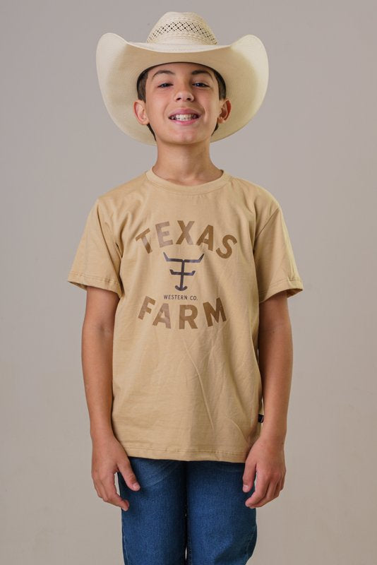 CAMISETA JUVENIL MASCULINA TEXAS FARM - CTM040