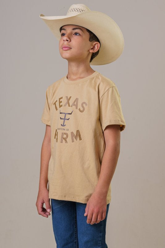 CAMISETA JUVENIL MASCULINA TEXAS FARM - CTM040