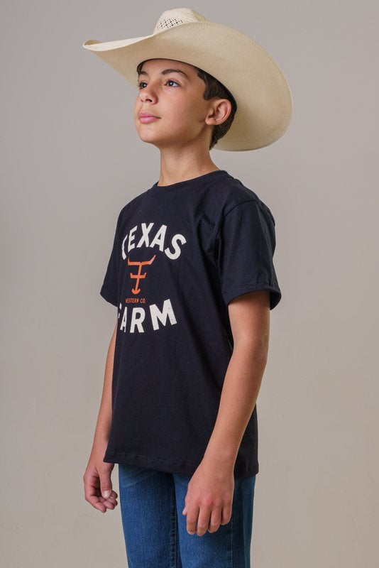 CAMISETA JUVENIL MASCULINA TEXAS FARM - CTM040