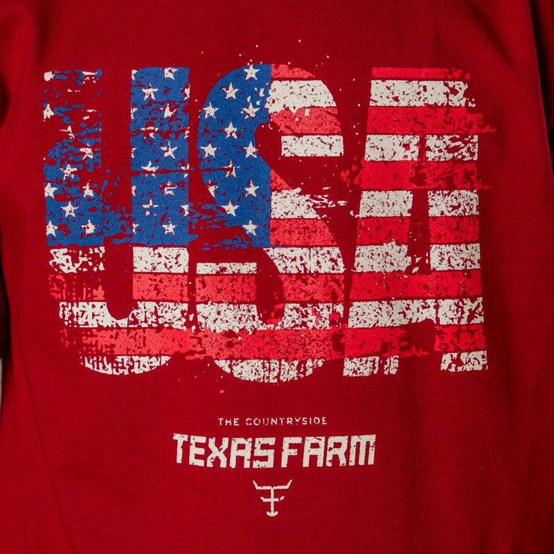 CAMISETA JUVENIL MASCULINA TEXAS FARM - CTM025