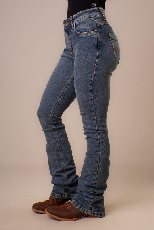 CALCA JEANS FEMININA TEXAS FARM - STONE - PDF065 - JEANS