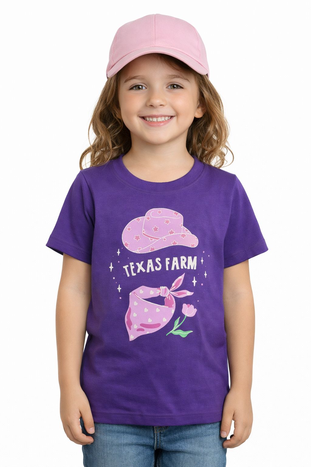 CAMISETA INFANTIL FEMININA TEXAS FARM